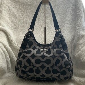 Coach Madison Maggie Op Art Shoulder Bag